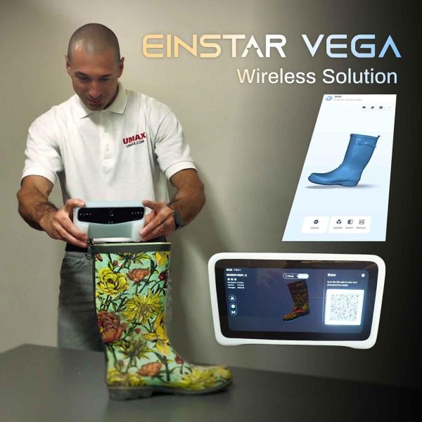 Einstar Vega 3D Scanner Handheld - 32GB RAM, 512GB SSD, 6.4 inch 3D Scanner for 3D Printing with Tripod, 8-core 2.4GHz CPU, 2K AMOLED Built-in Computing, VCSEL/MEMS Projector, Shining 3D Cloud - Image 3