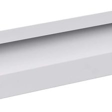 Monoprice Under Desk Cable Tray - Steel with Power Supply and Wire Management - Workstream Collection White