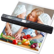 Portable Scanner, Photo Scanner for A4 Documents, Handheld Scanner for Business, Photo, Picture, Receipts, Books, JPG/PDF Format Selection, UP to 900 DPI, with 16G SD Car