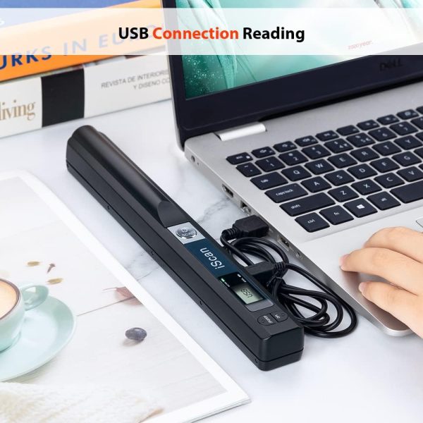 Portable Scanner, Photo Scanner for A4 Documents, Handheld Scanner for Business, Photo, Picture, Receipts, Books, JPG/PDF Format Selection, UP to 900 DPI, with 16G SD Car - Image 5